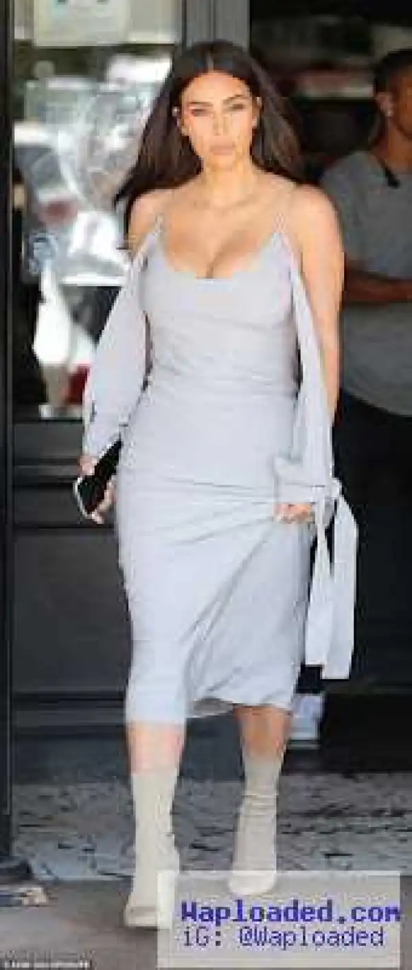 Kim Kardashian steps out looking sexy for lunch date with Scott Disick